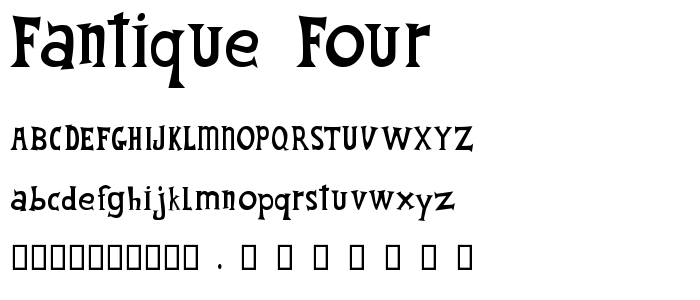 Fantique Four font
